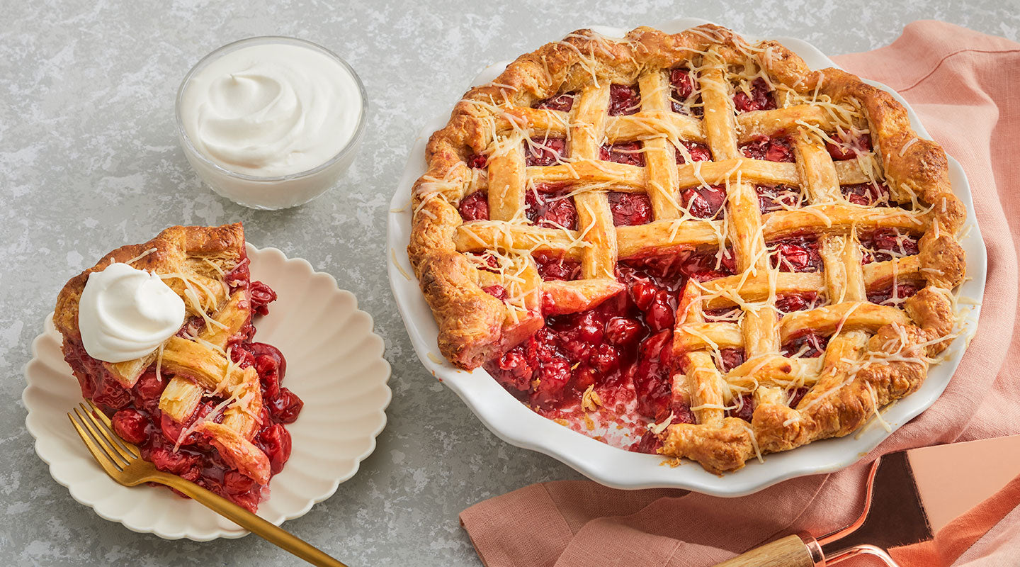 Cherry Cheddar Pie with Renard's Door County Cherry Cheddar Cheese