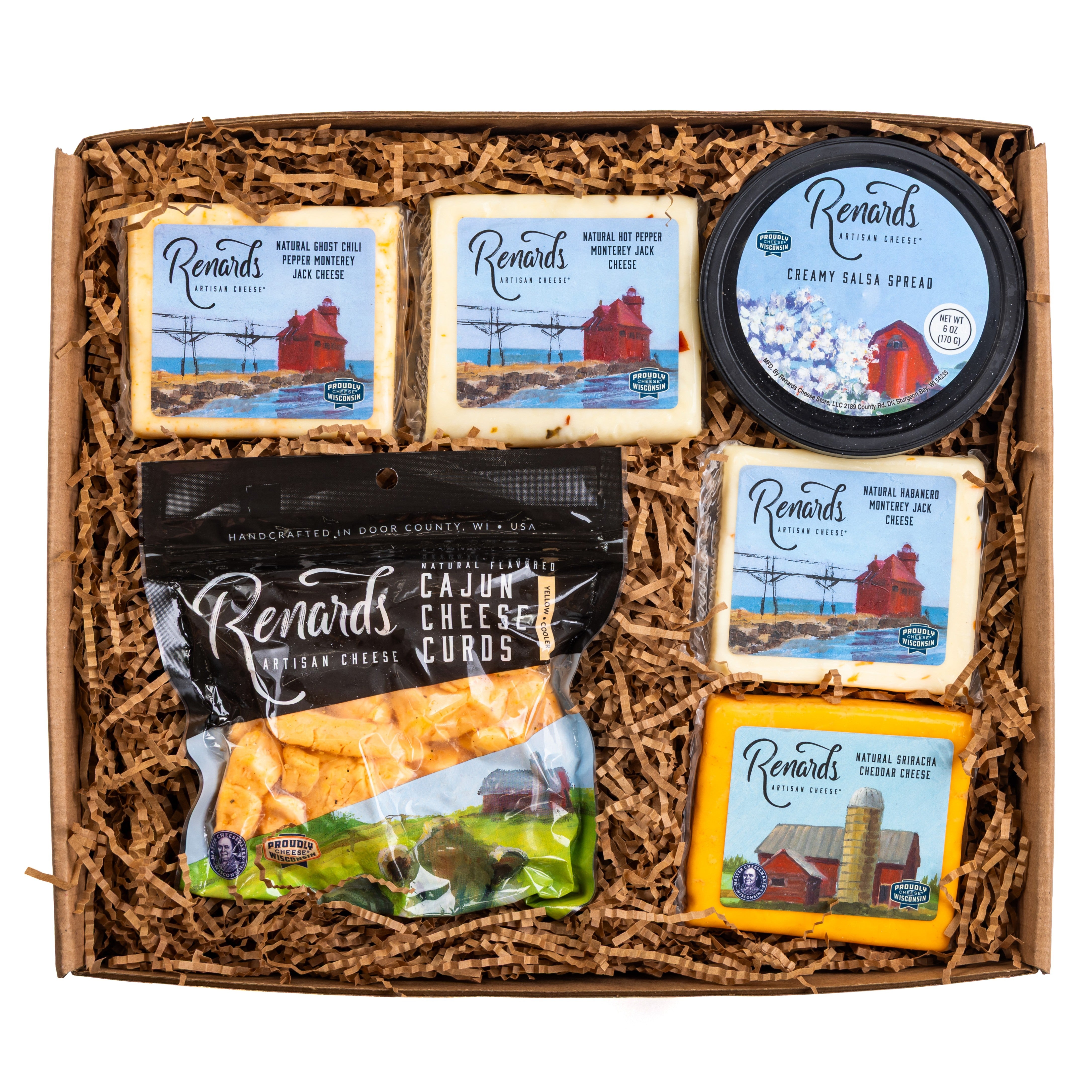 Shoreline Sizzler Cheese Gift Box | *Spicy Cheeses – Renard's Cheese