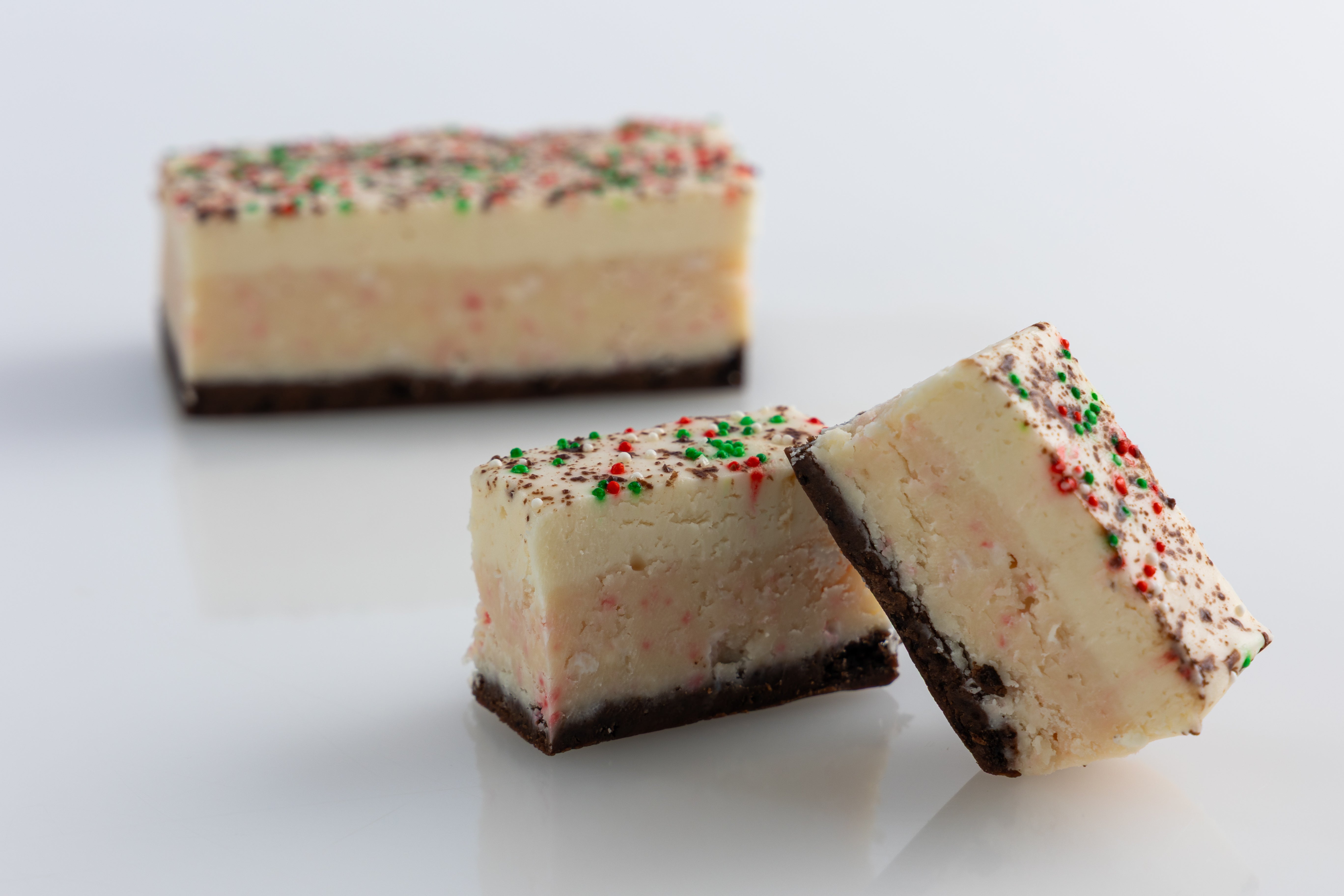 White Chocolate Peppermint Cheesecake Fudge