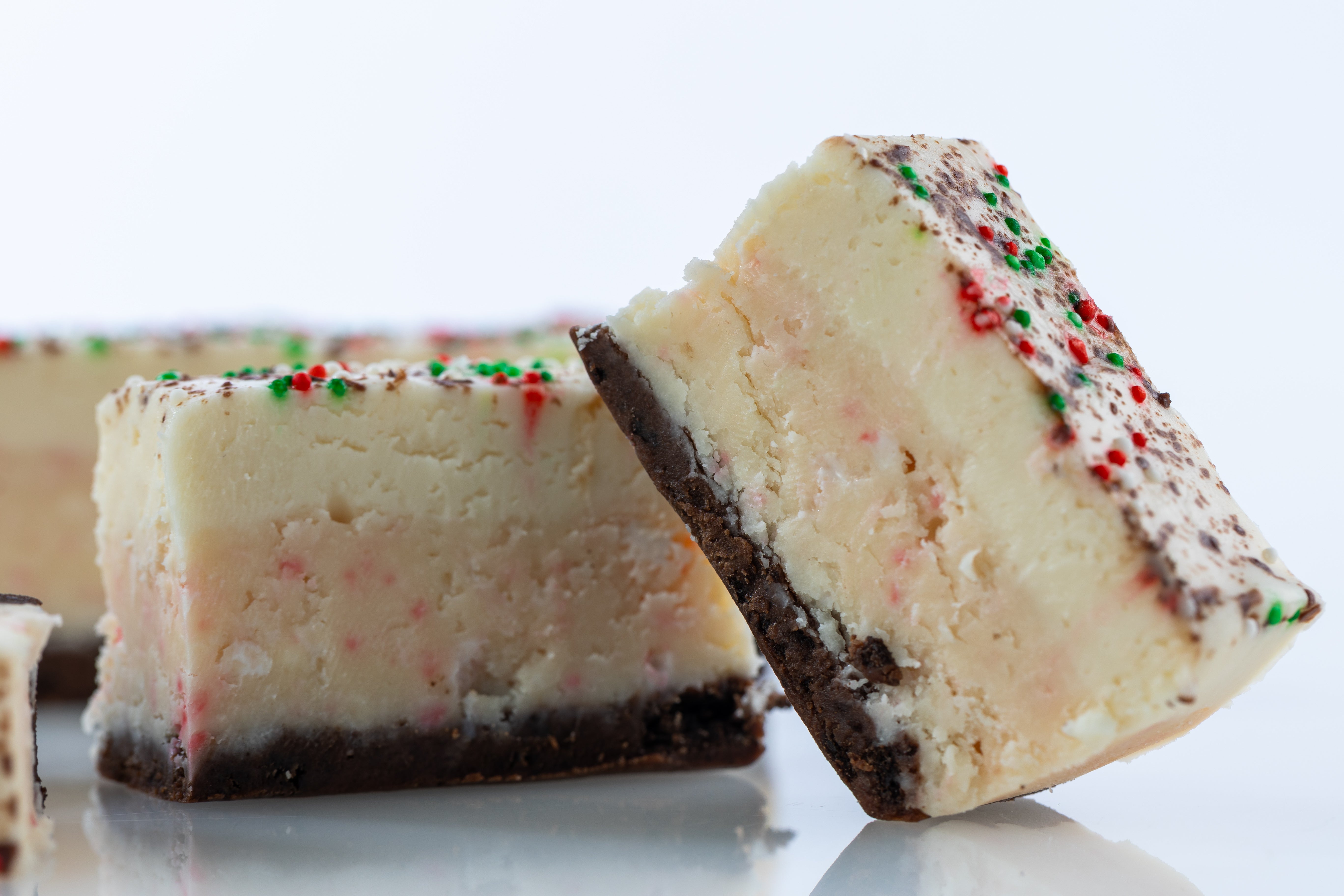 White Chocolate Peppermint Cheesecake Fudge
