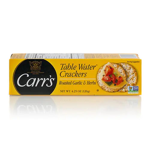 Box of Garlic and Herb Crackers from Carr's