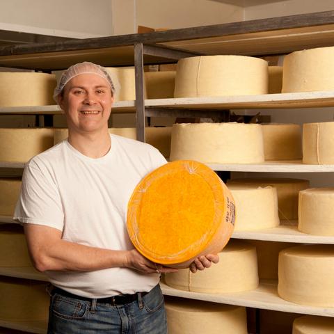 Chris Renard with Cheesewheels