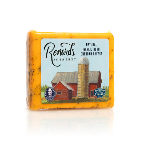 Renard's Cheese Garlic and Herb Cheddar Cheese
