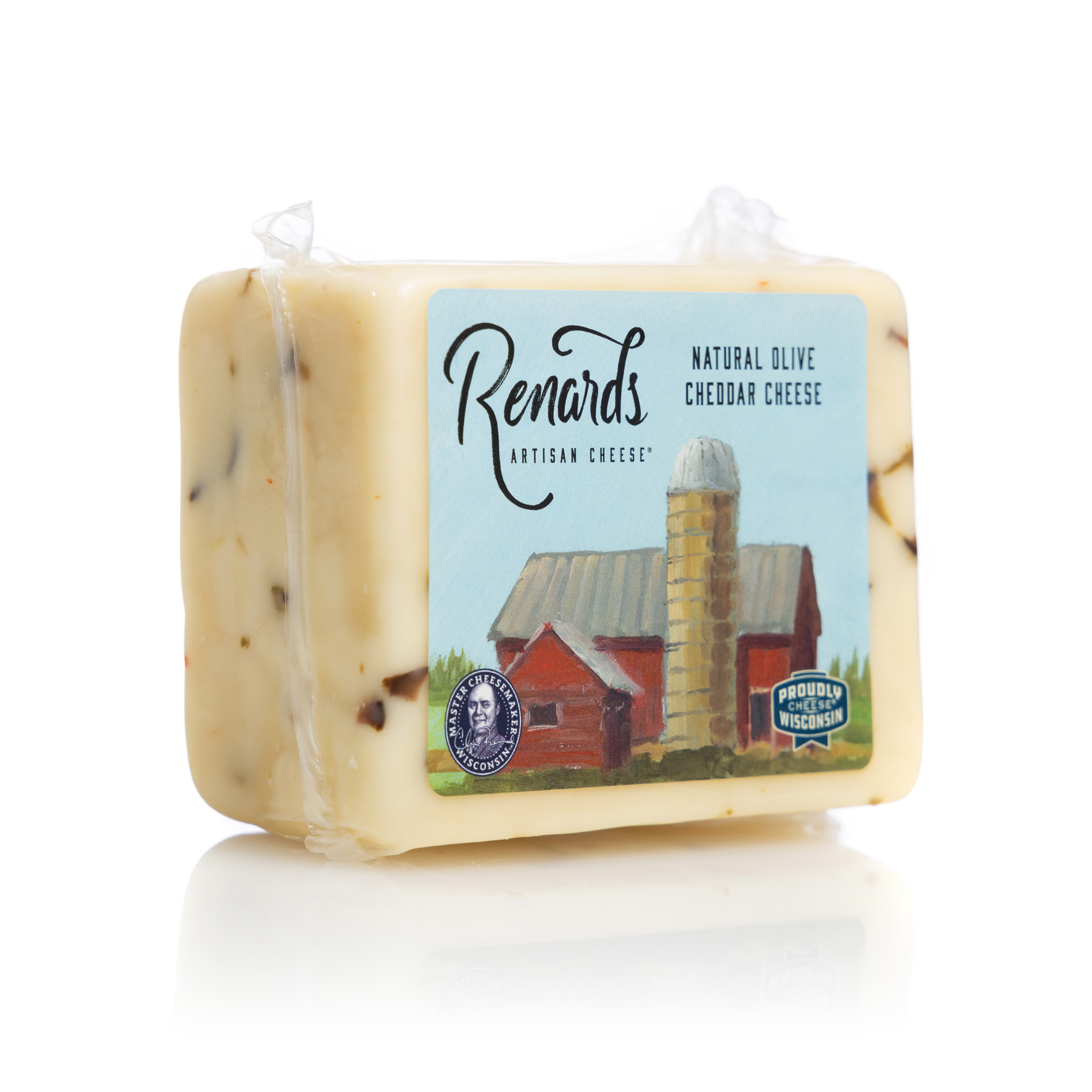 Olive Cheddar Cheese – Renard's Cheese