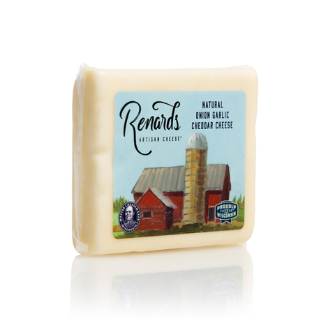 Onion and Garlic White Cheddar Cheese