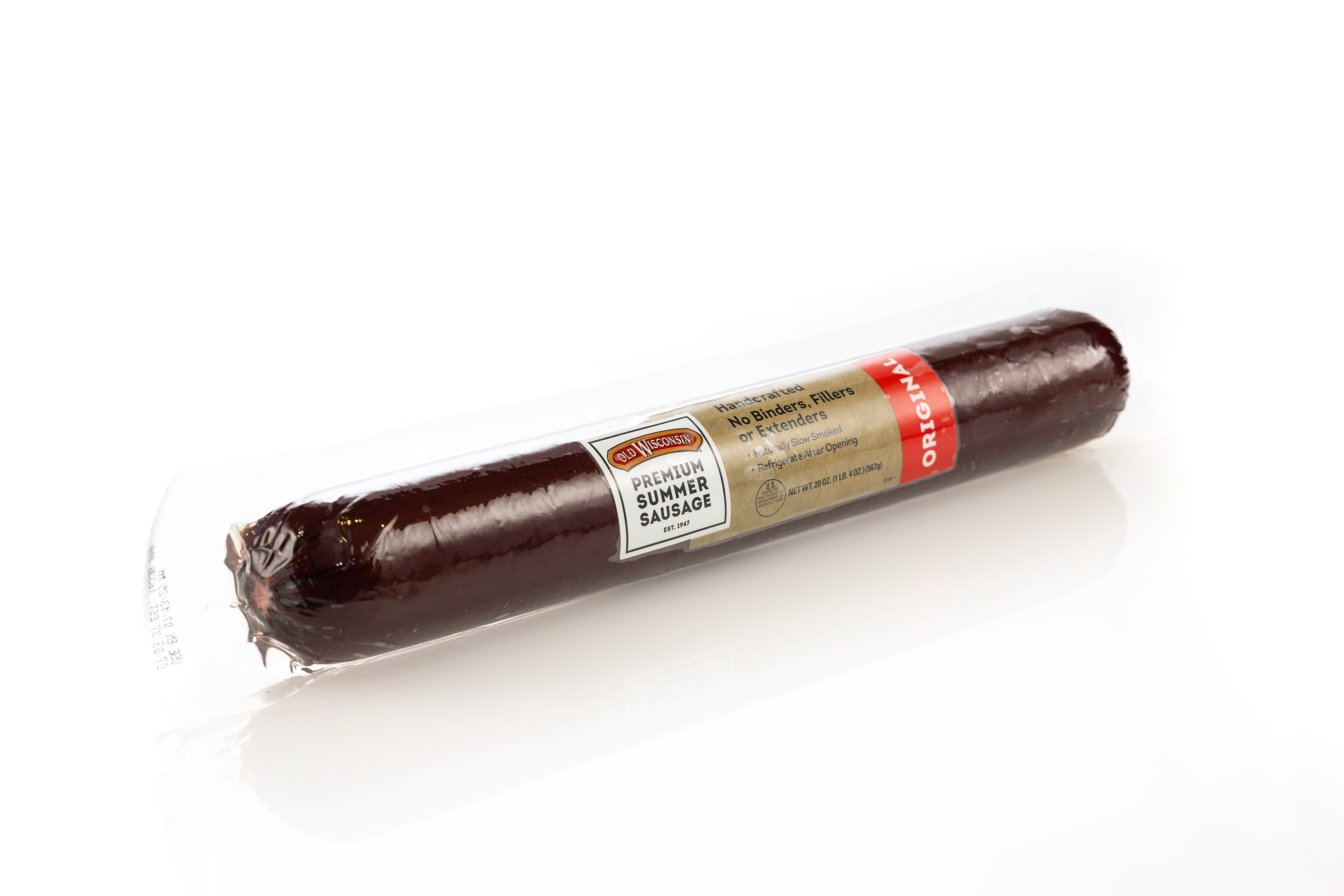 Long package of Original Summer Sausage (Pork & Beef) from Old Wisconsin