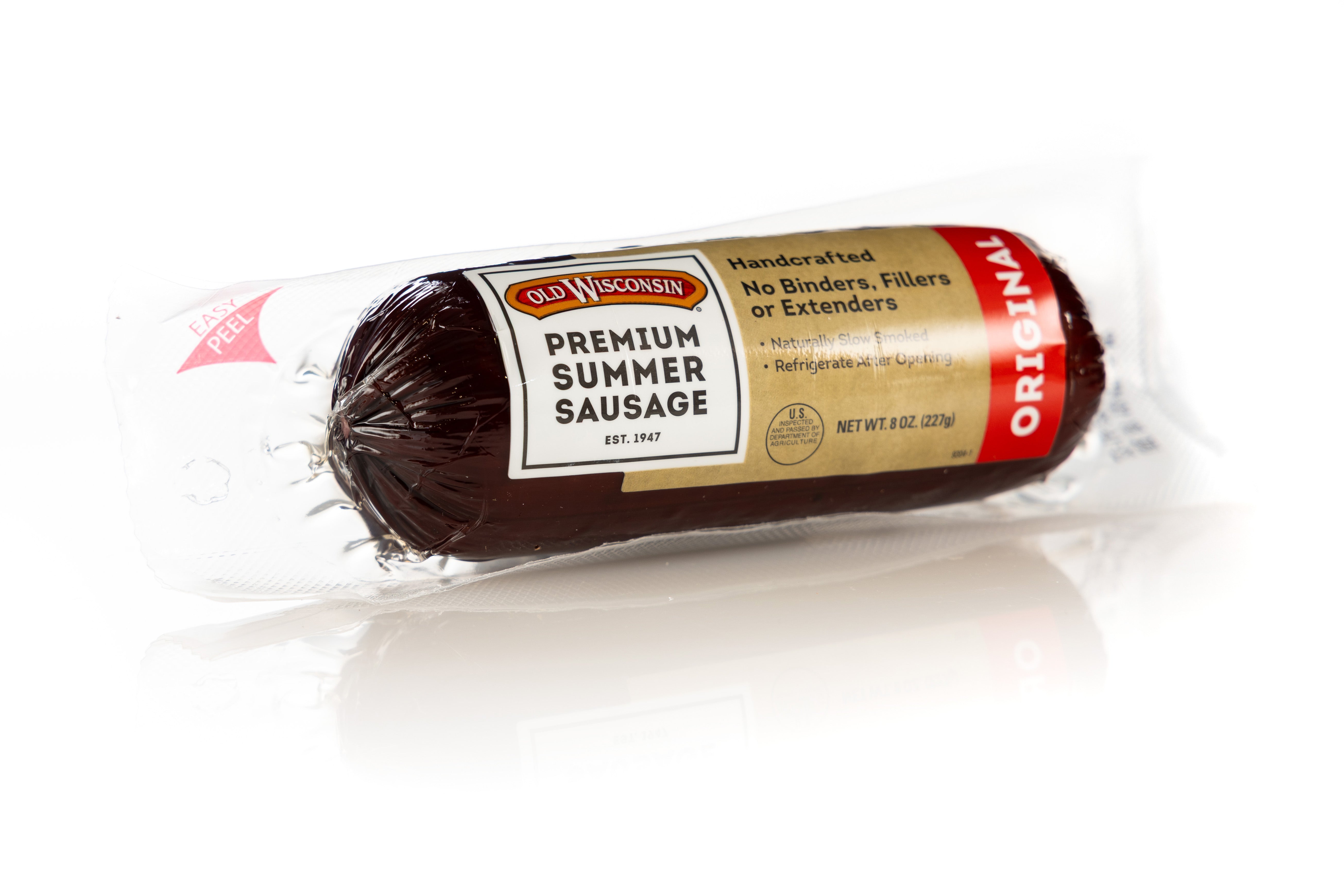 Short package of Original Summer Sausage (Pork & Beef) from Old Wisconsin