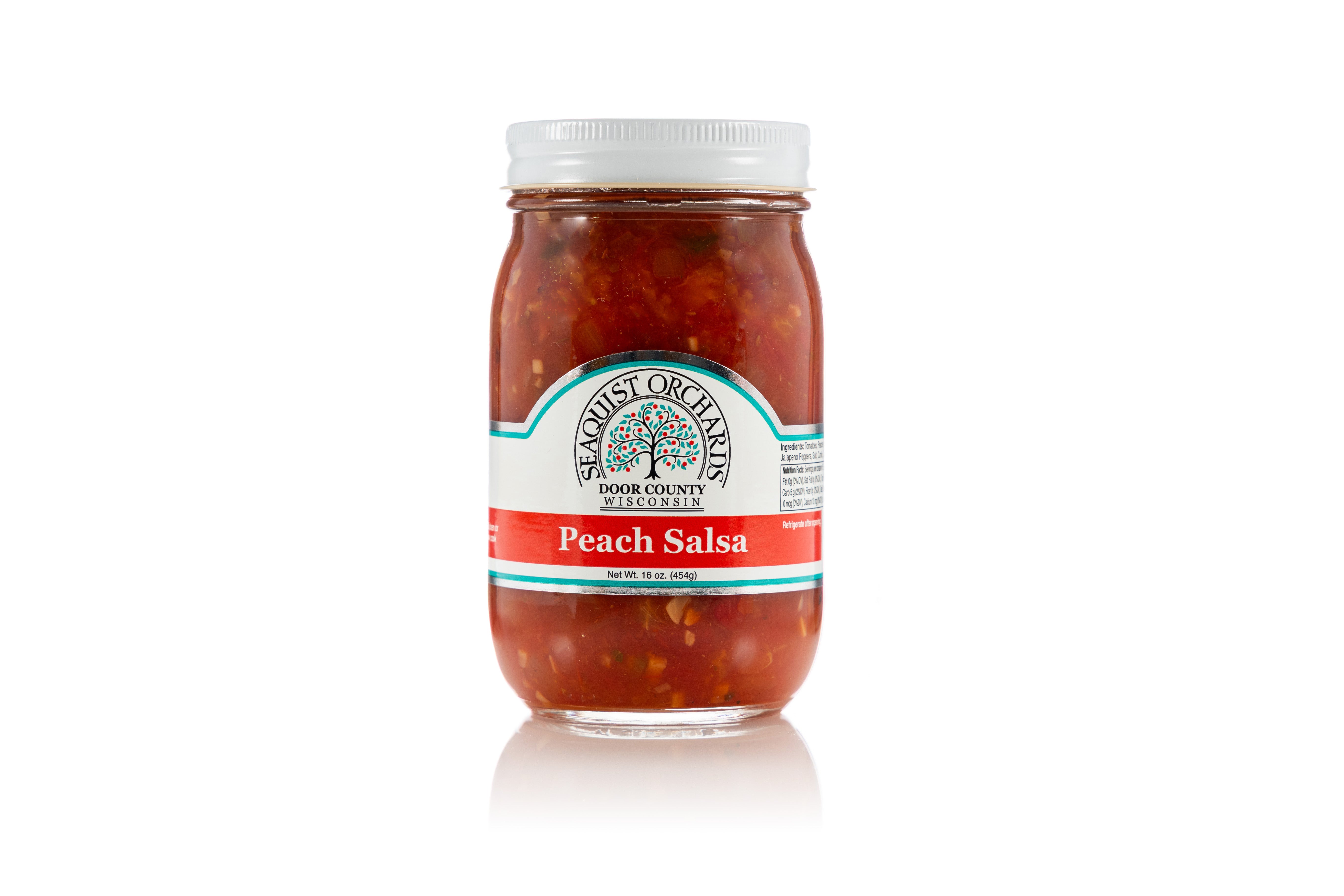 Jar of Peach Salsa - Seaquist Orchards