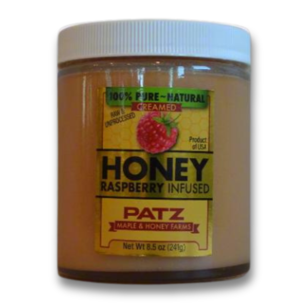 Raspberry Creamed Honey - Patz Maple & Honey Farms