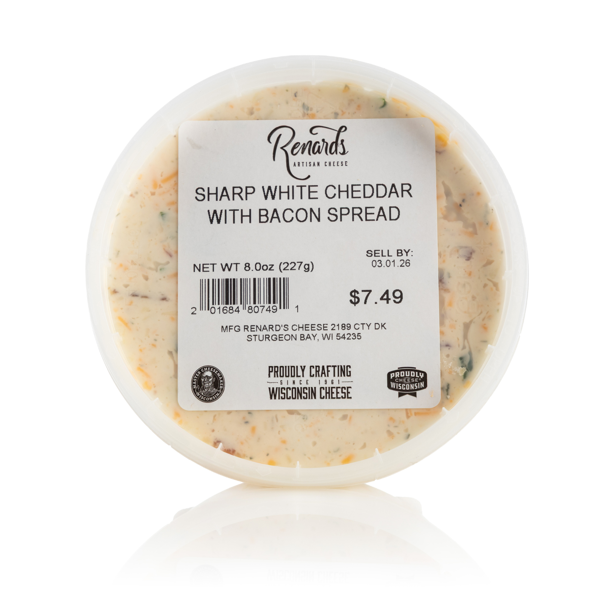 Sharp White Cheddar with Bacon Spread | Grab & Go