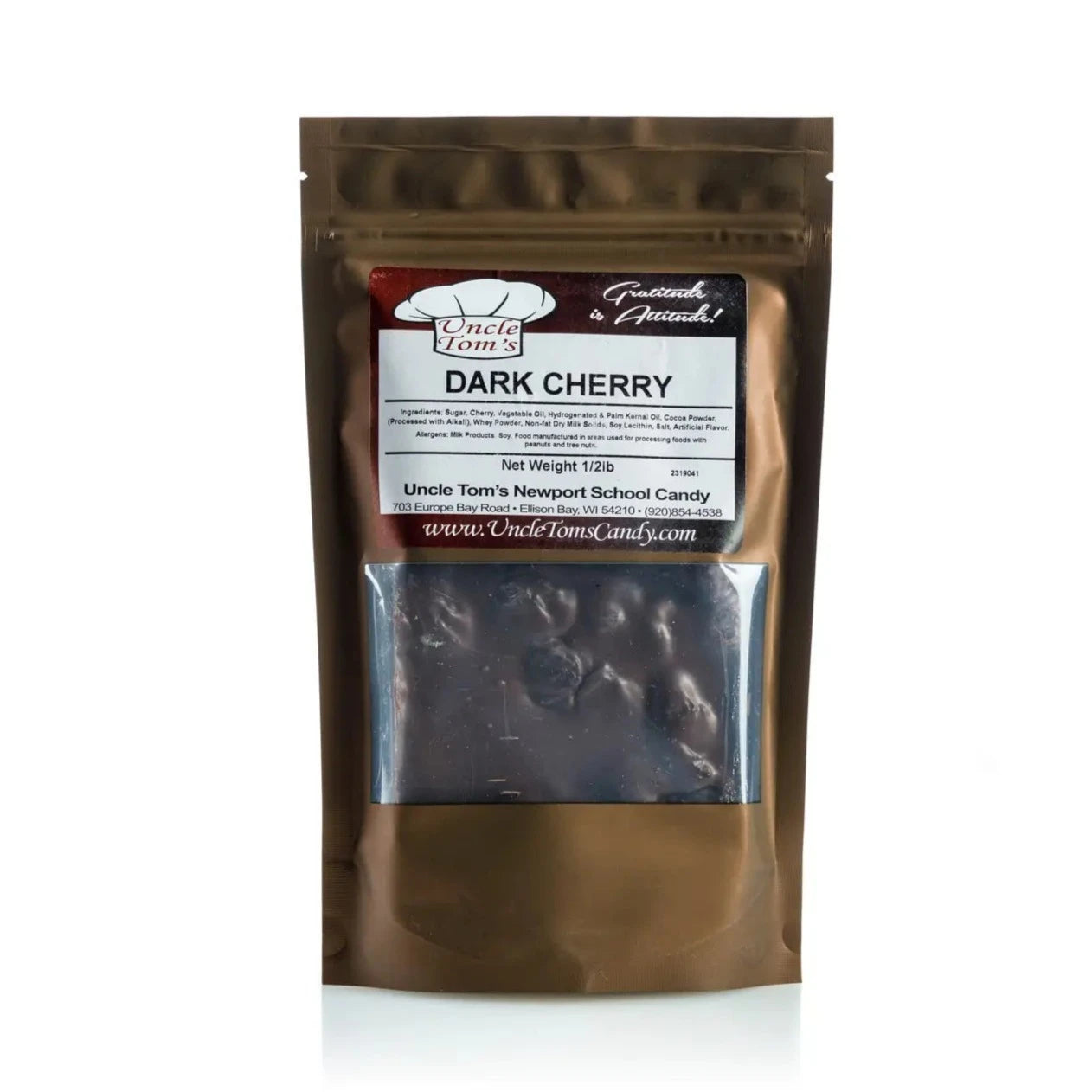 Uncle Tom's Dark Chocolate Cherry Bark