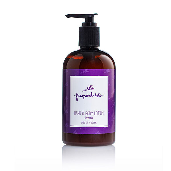 Lavender Hand & Body Lotion - Fragrant Isle Bottle