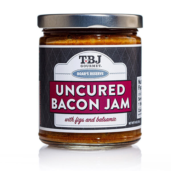 Boar's Reserve Uncured Bacon Jam with Figs & Balsamic - TBJ Gourmet Jar