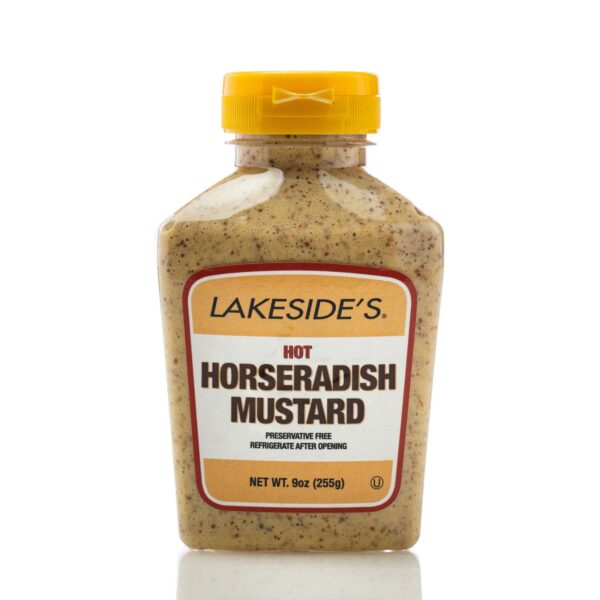Lakeside's Hot Horseradish Mustard Bottle