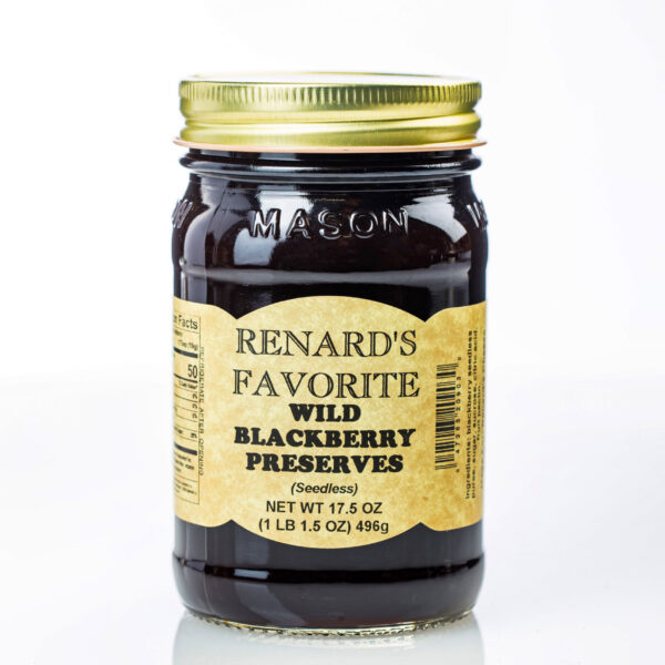 Renard's Favorite Wild Blackberry Preserves Jar