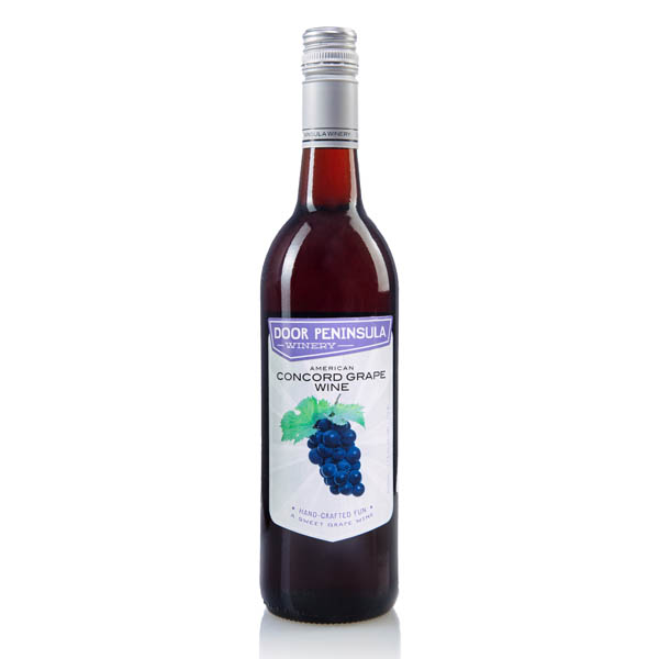 Door Peninsula Winery American Concord Grape Wine Bottle