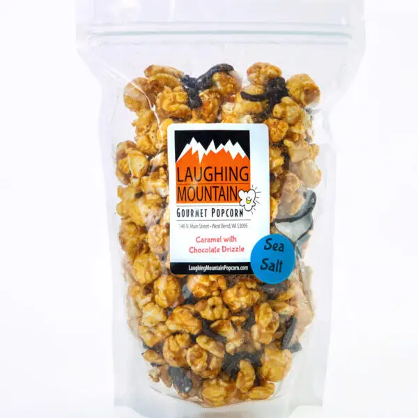 Laughing Mountain Gourmet Popcorn Carmel with Choclate Drizzle Bag