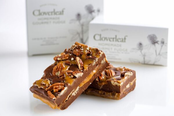 Cloverleaf Gourmet Fudge - Caramel Chocolate Pecan-5209