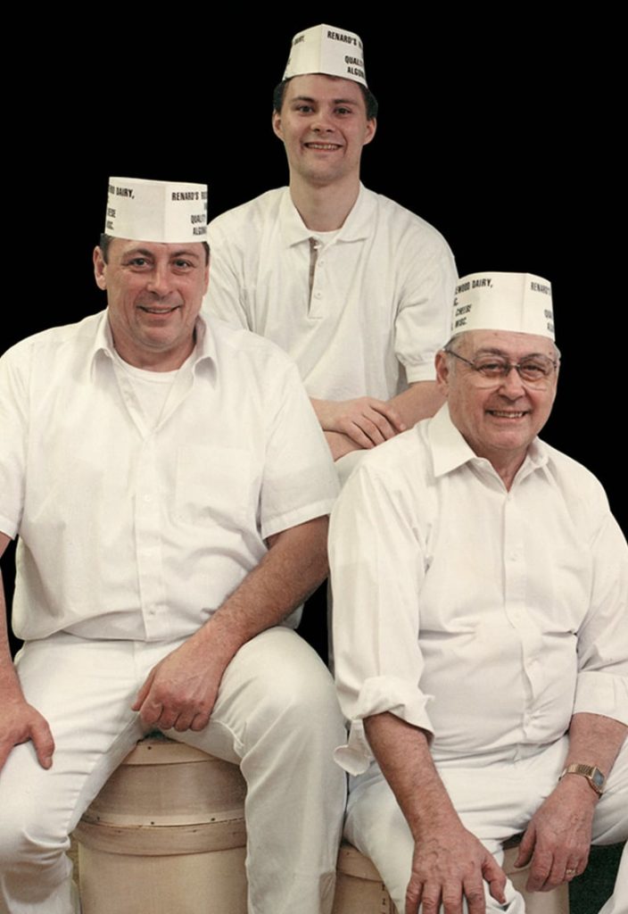 The three founding generations of Renard's Cheese Store in Sturgeon Bay, Wisconsin