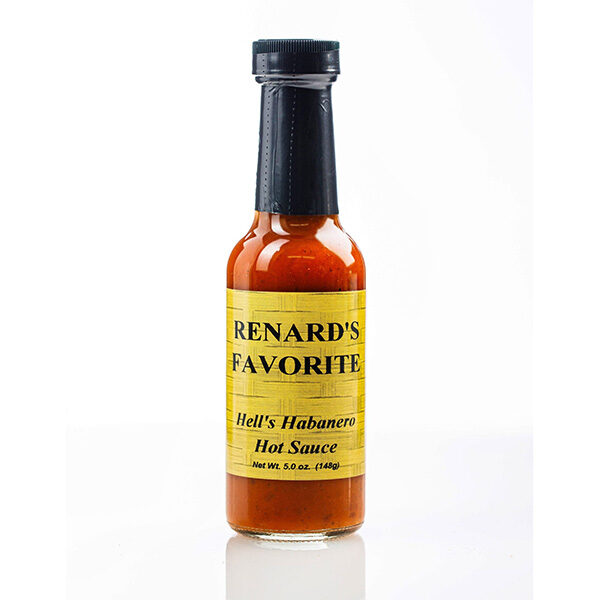 Hell's Habanero Hot Sauce - Renard's Favorite Bottle