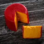 Red Waxed Cheddar Cheese Gem 3#
